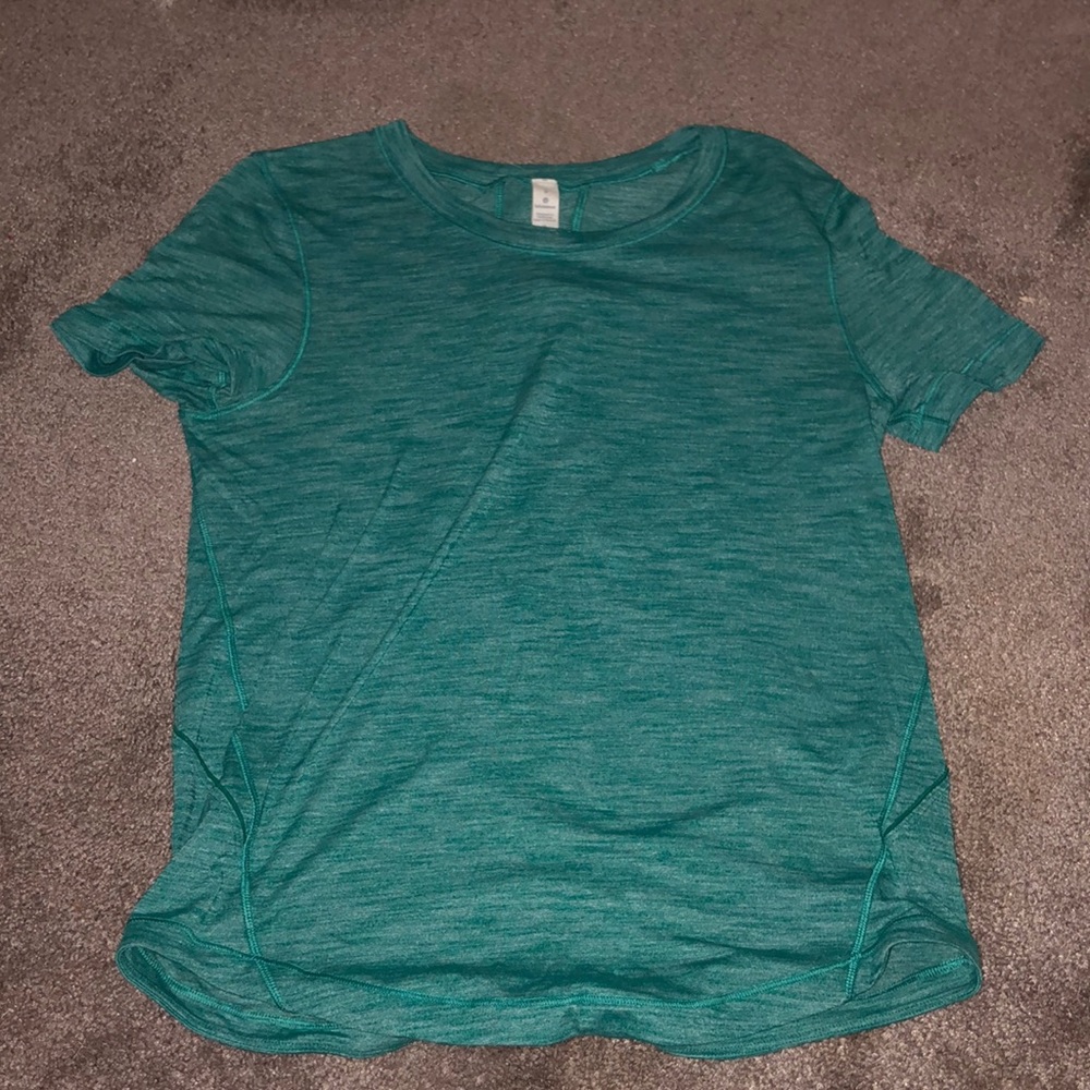 Teal lululemon shirt